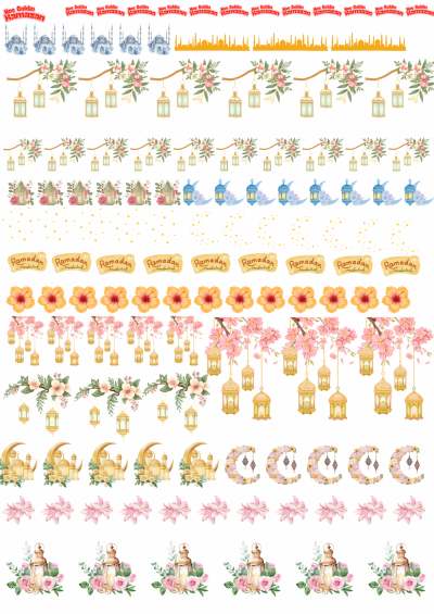 Ramazan Temalı Dijital Seramik Dekal