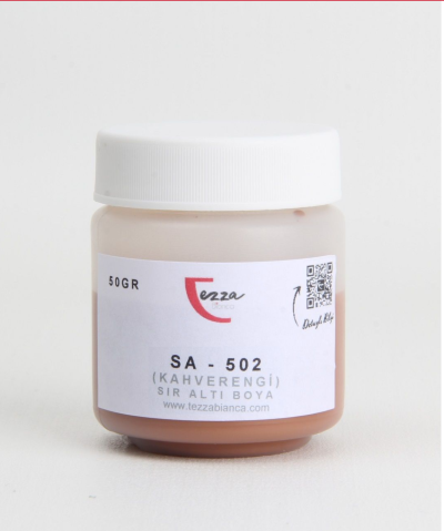 SA 502 / Sır Altı Seramik Boyası Kahve 50 gr.