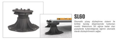 SLW60-04 (83 mm -120 mm) Pedestal - Yükseltme Ayağı