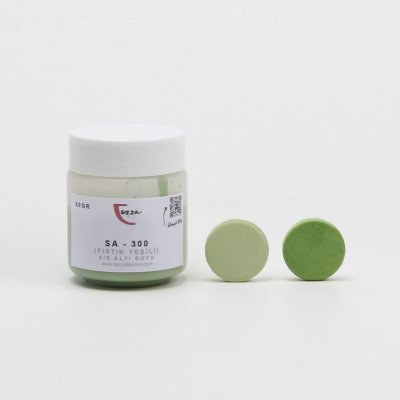 SA 300 / Fıstık Yeşili Sır Altı Çini & Porselen & Seramik Boya 50 gr.
