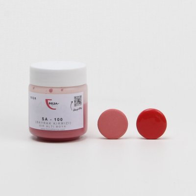Bayrak Kırmızı Seramik Çini Boyası 50 gr. Sa 100