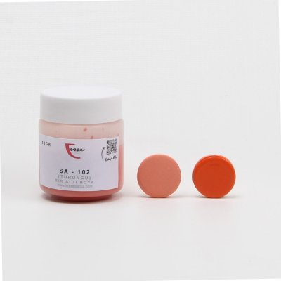 Sır Altı Seramik Boya Çini & Porselen Turuncu / Sa 102 50 Gr.